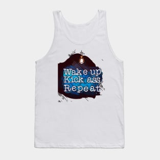 Runner , Wake up, kick, repeat motivation Tank Top